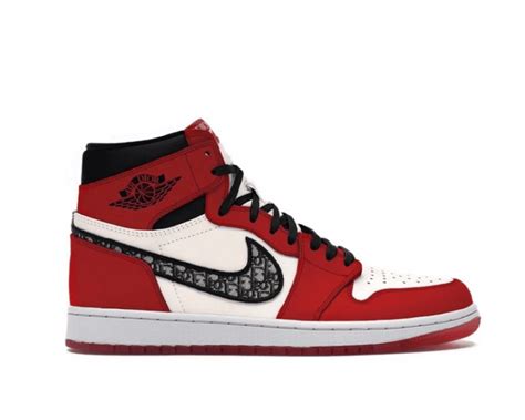 jordan 1 red dior